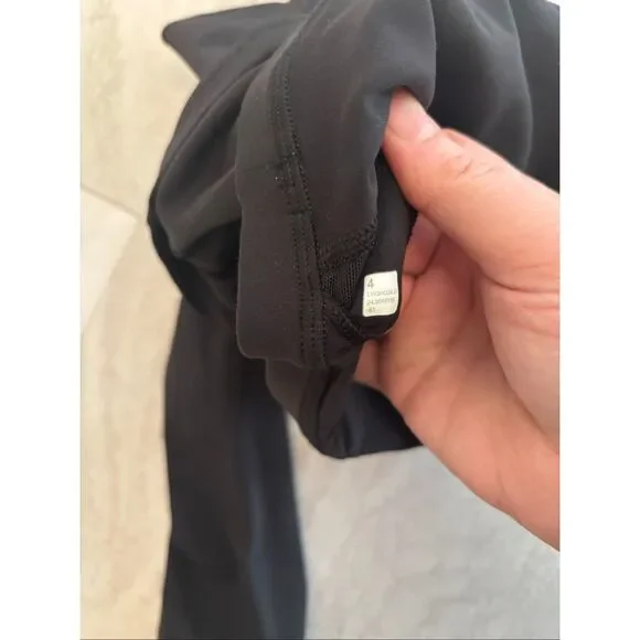 Lululemon Align Asymmetrical One Sleeve Long Sleeve Top Size 4 Black - Picture 8 of 9